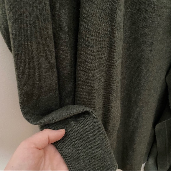 LOFT Green Draped Open Cardigan XS - Picture 4 of 10